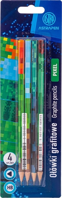 Matite triangolari per schizzi ASTRA HB Pixel 4pz