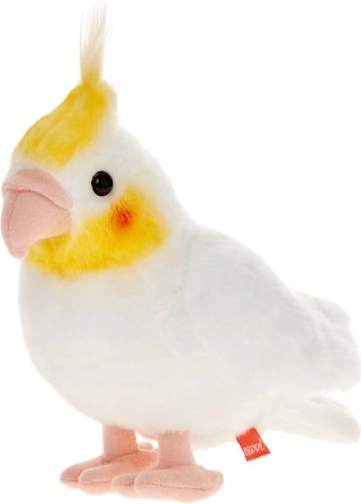 Pappagallo calopsitta bianco peluche 20 cm
