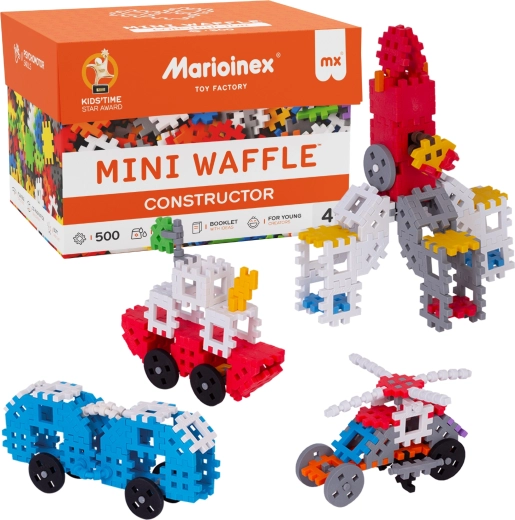 Costruzioni Marioinex Mini Waffle con 500 pezzi