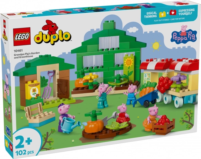 LEGO DUPLO Peppa Pig: il giardino e la serra di Nonno Pig