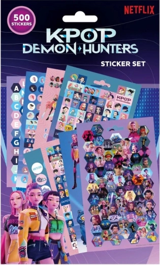 Set di adesivi 500 pz K‑POP Demon Hunters