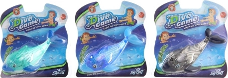 Delfino da immersione con luce