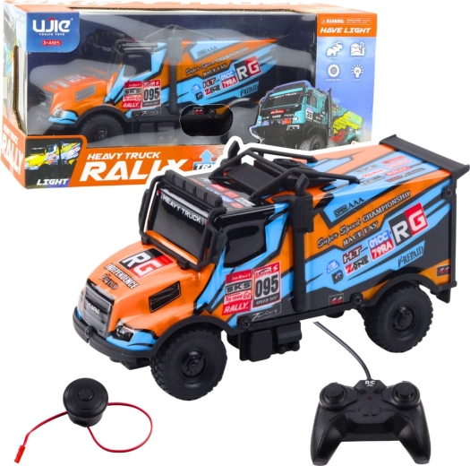 Camion RC – camion telecomandato arancione‑blu