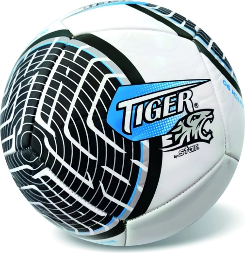 Pallone da calcio in pelle League Line nero taglia 5