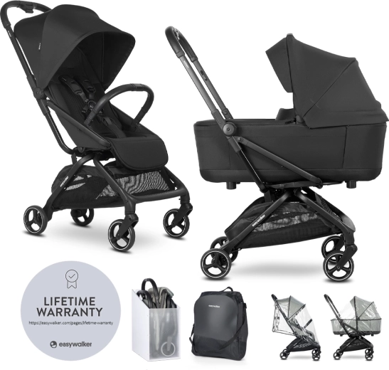 Easywalker Rockey S passeggino combinato Pure Black