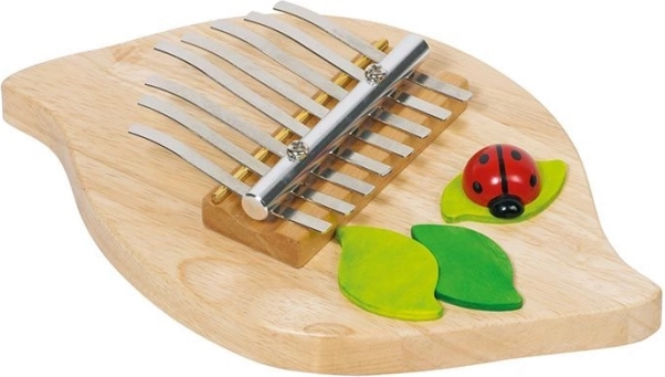 Kalimba mini pianino con coccinella