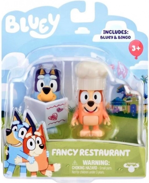 Set di figure Bluey - Ristorante di Lusso