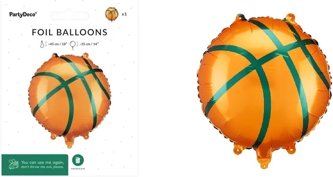 Palloncino in alluminio Pallone da basket
