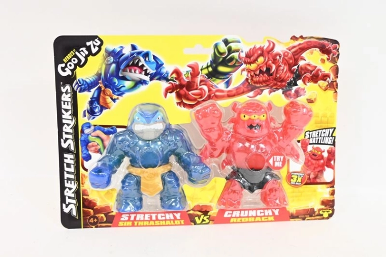 Goo Jit Zu set di 2 personaggi Sir Thrashalot e Redback