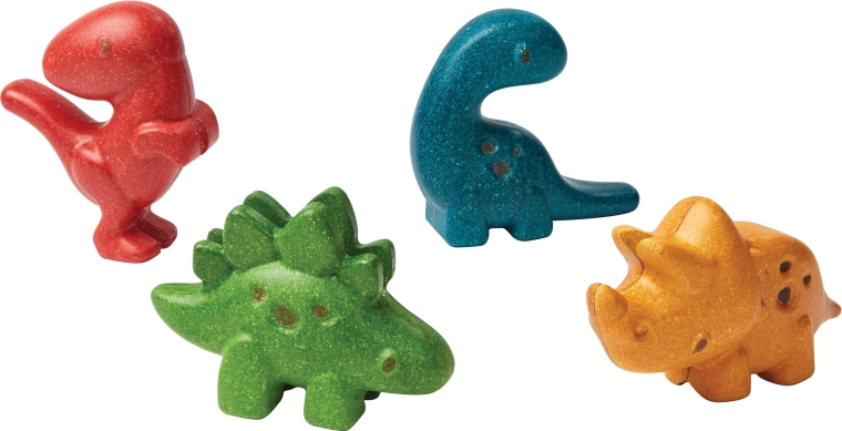 Set di dinosauri in legno Plan Toys