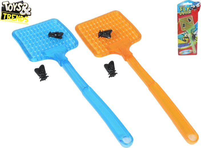 Paletta elastica per mosche con mosche adesive