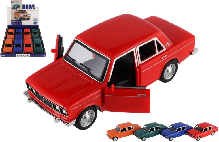 Auto retrò a volano con luci e suoni 18 cm