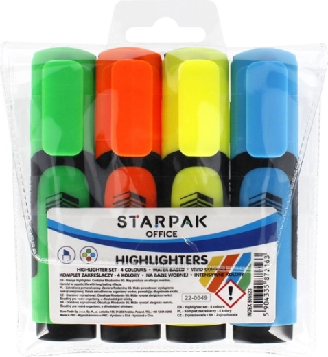Set di evidenziatori STARPak in 4 colori