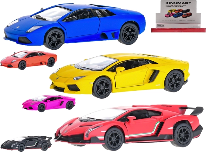 Kinsmart Lamborghini modellino in metallo 1:36 con retrocarica e porte apribili