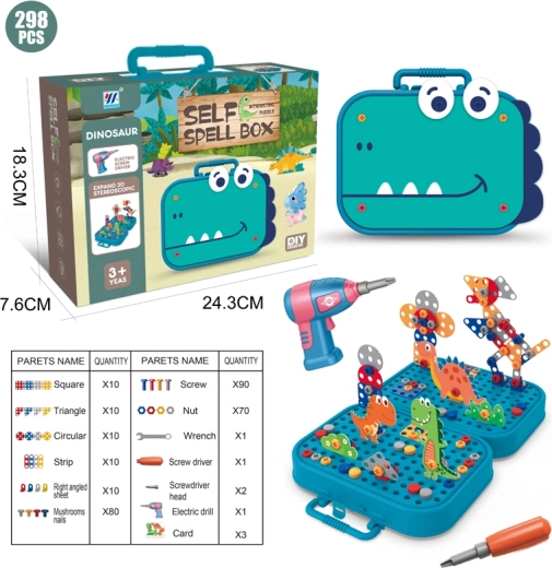 Puzzle costruzioni da avvitare Dino 298 pezzi