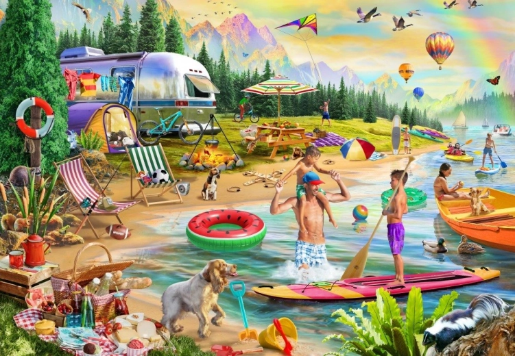 Puzzle Bluebird Campo estivo Lakeside 1000 pezzi