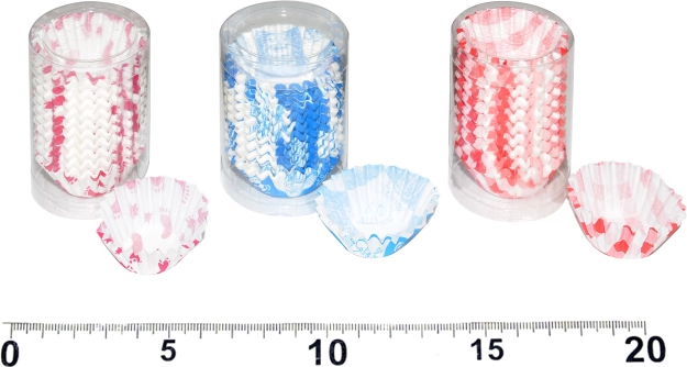 Pirottini colorati in carta per pasticceria, 200 pz (Ø 3 cm, altezza 1,5 cm)