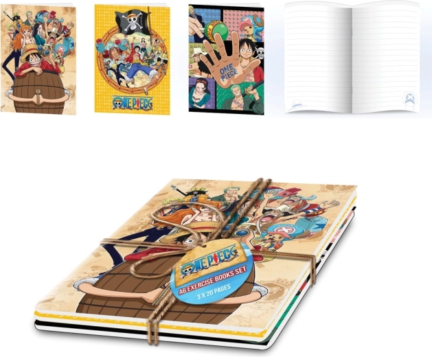 Set di quaderni One Piece A5 (3 pz)