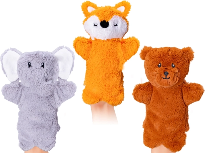 Burattino di peluche animaletto 25 cm