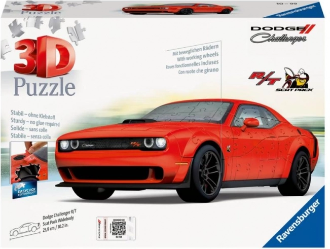Puzzle 3D Dodge Challenger R/T Scat Pack Widebody 108 pezzi