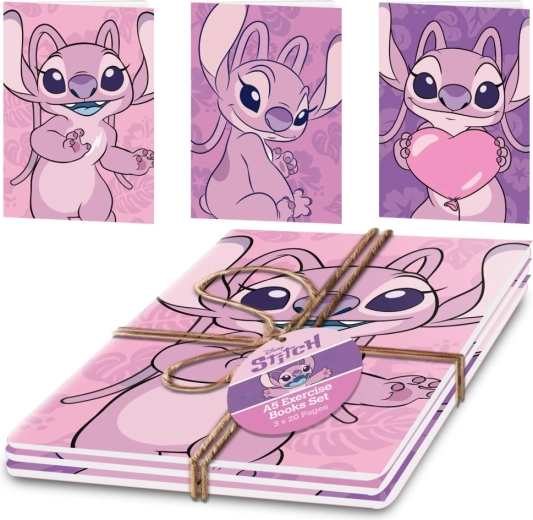 Set di quaderni A5 Lilo & Stitch Angel (3 pz)