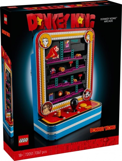LEGO Super Mario cabinato arcade retrò di Donkey Kong