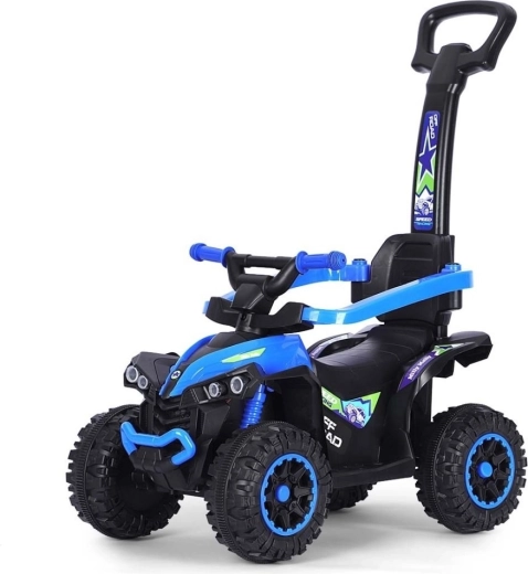 Milly Mally Wild cavalcabile per bambini 3 in 1 con maniglione di guida blu