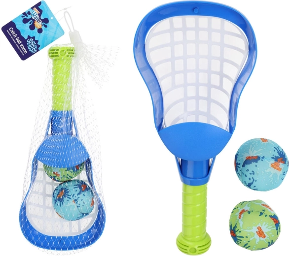 Set da lancio stile lacrosse – mazza e 2 palline