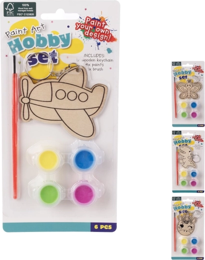 Kit creativo per realizzare un portachiavi pasquale (mix di 4 soggetti)