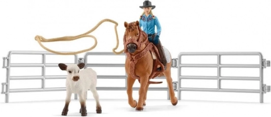 Set figure Cowboy e Cattura con Lazo Farm World