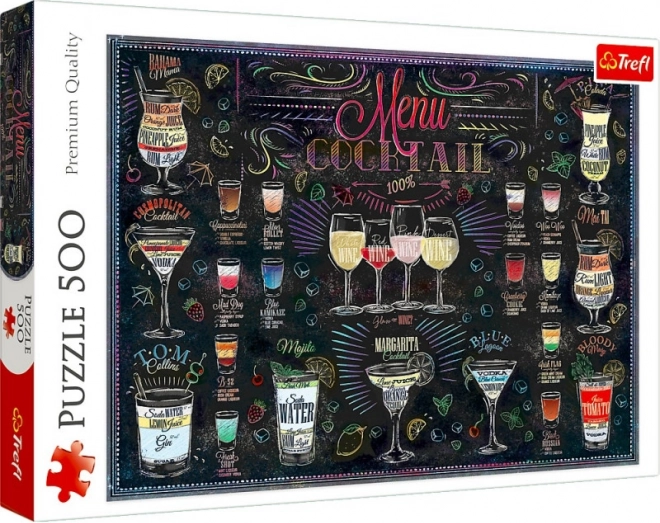 Puzzle 500 pezzi – menu dei cocktail