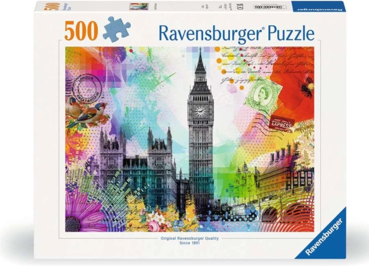 Puzzle Ravensburger Cartolina di Londra da 500 pezzi