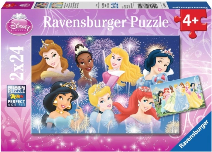 RAVENSBURGER Puzzle Belle principesse 2x24 pezzi