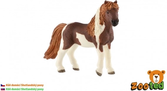 Figura di pony delle Shetland in plastica