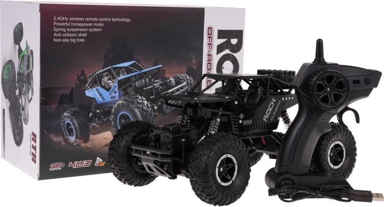 RC crawler Rover 1:16 4x4 – nero