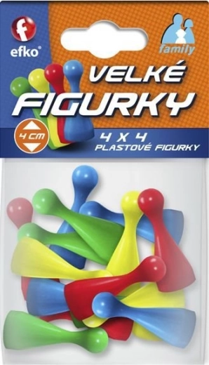 Efko Family grandi pedine colorate per giochi da tavolo 16 pz