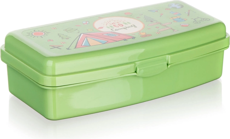 Porta pranzo Camping, verde, 20 × 9,5 × 5,5 cm
