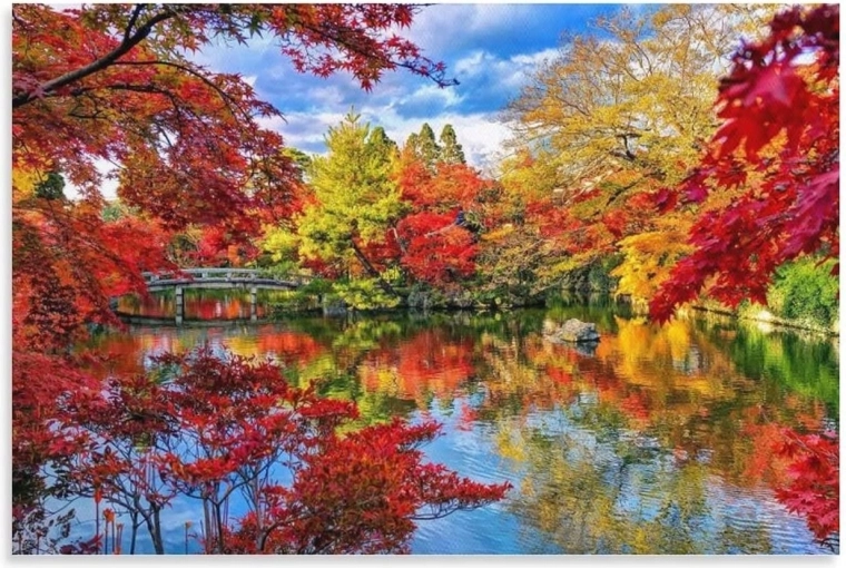 Norimpex Dipingere con i numeri Lago autunnale 40 × 50 cm