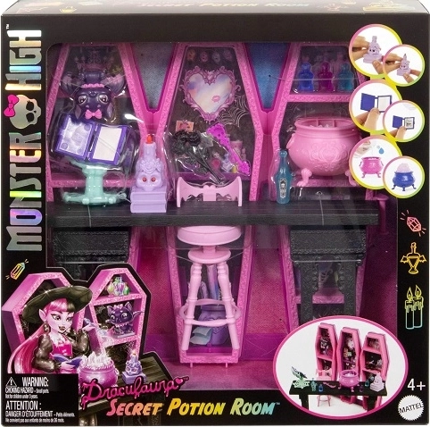 Monster High stanza segreta delle pozioni di Draculaura con accessori