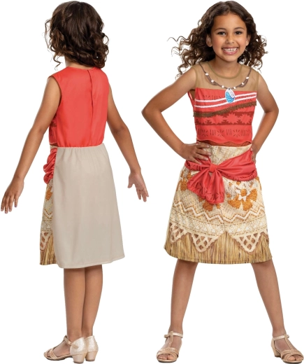 Costume di Vaiana: Il mondo nascosto per bambini di 124–135 cm