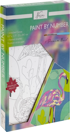 Pittura per numeri – fenicottero