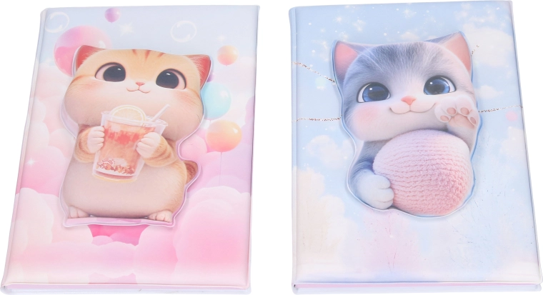 Taccuino a righe Gatto 14,5 × 20,5 cm - 1 pezzo