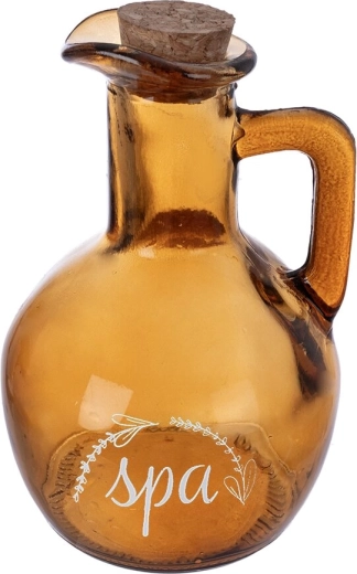 Bottiglietta SPA in vetro ambrato con tappo in sughero 180 ml
