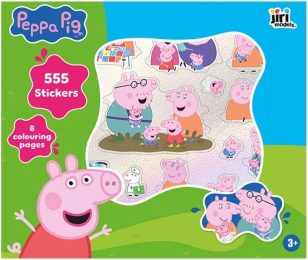 Peppa Pig set creativo: 555 adesivi e 8 pagine da colorare