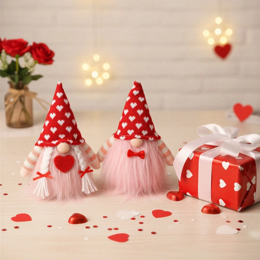 Decorazione tessile gnomo 20 × 13 × 9 cm, assortita - 1 pezzo