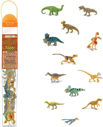 Safari Ltd. Toobs tubo dinosauri piumati