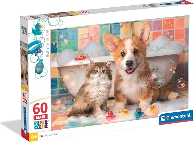 Clementoni maxi puzzle per bambini Bath time fun 60 pezzi