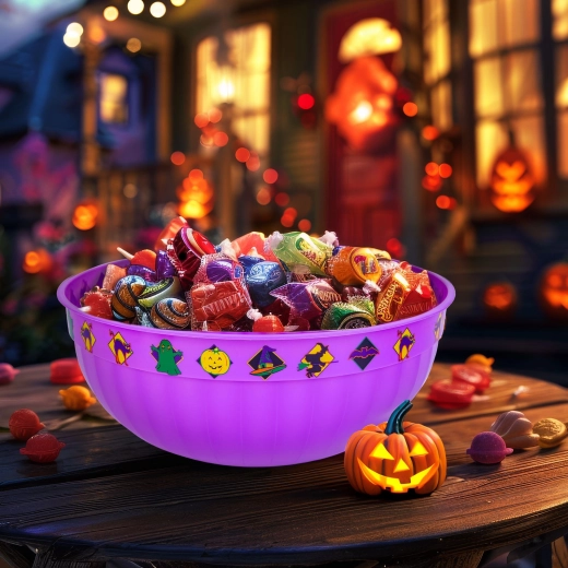 Ciotola di Halloween viola 30 × 12 cm