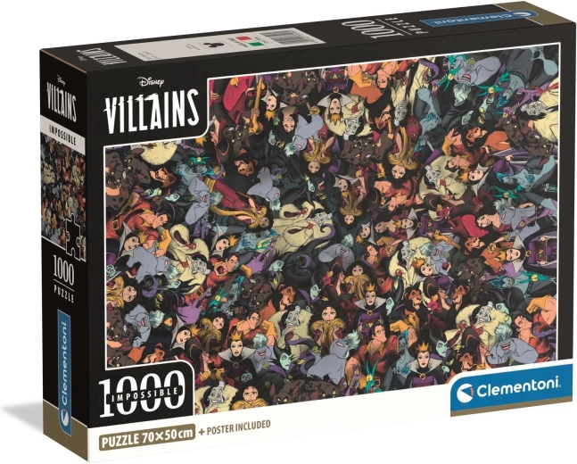 Puzzle CLEMENTONI Impossible Disney Villains 1000 pezzi