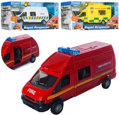 Auto in metallo Rapid 1:48 con suono